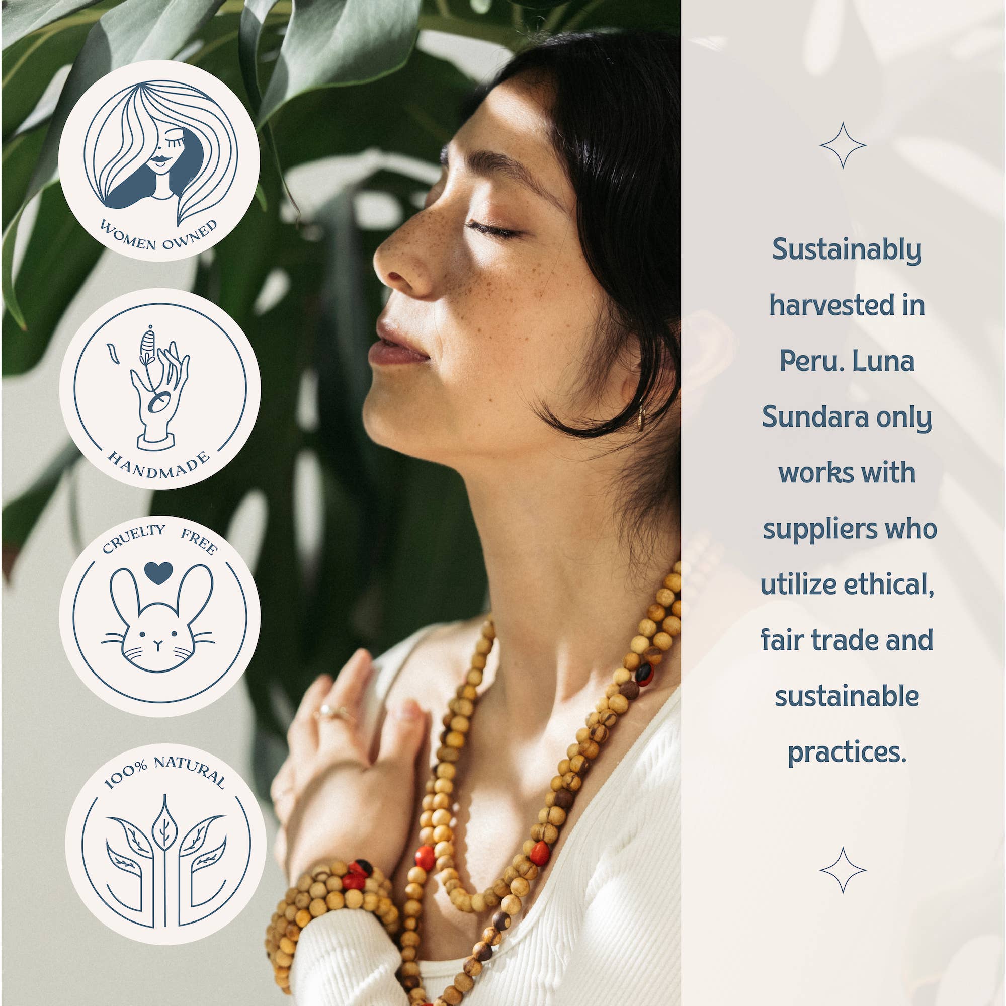 Palo Santo + Huayruro Bracelet: Small