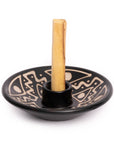 Artisanal Palo Santo Holder - Black + White