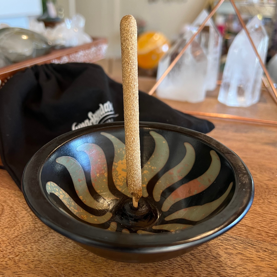 Artisanal Incense Holder - Green
