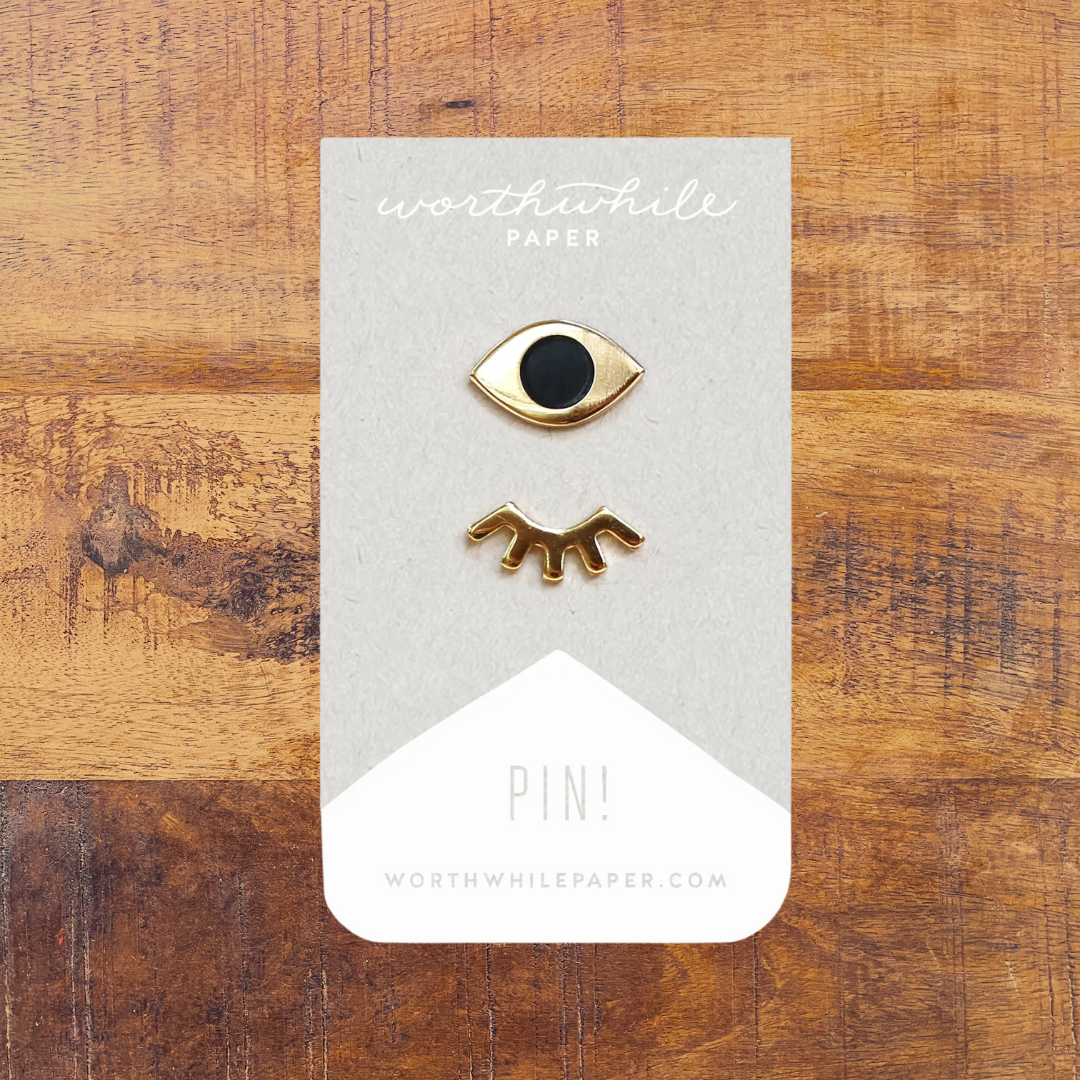 Winky Eyes Enamel Pin Set