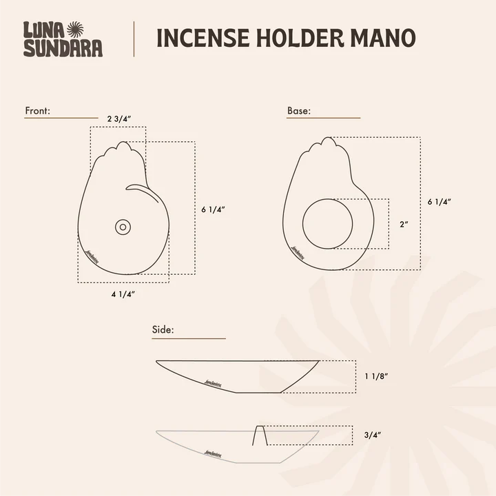 Artisanal Incense Holder - Mano