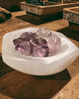 Selenite Charging Bowl-Hexagon